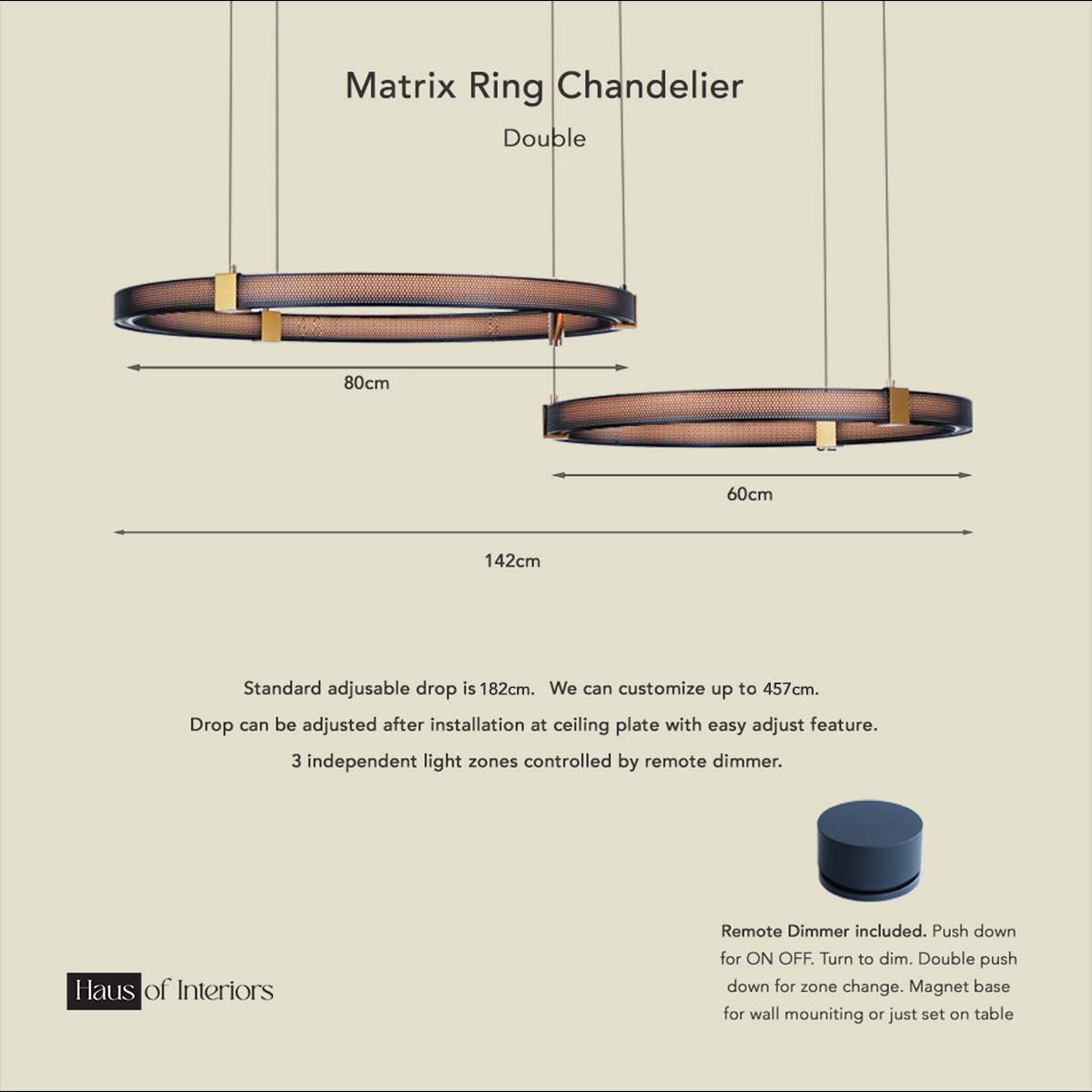 Matrix Rings Chandelier