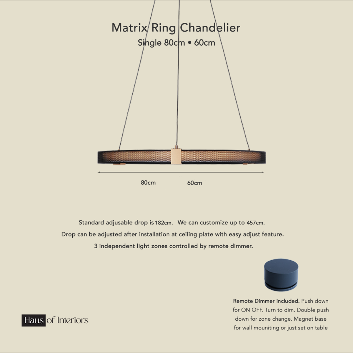 Matrix Rings Chandelier