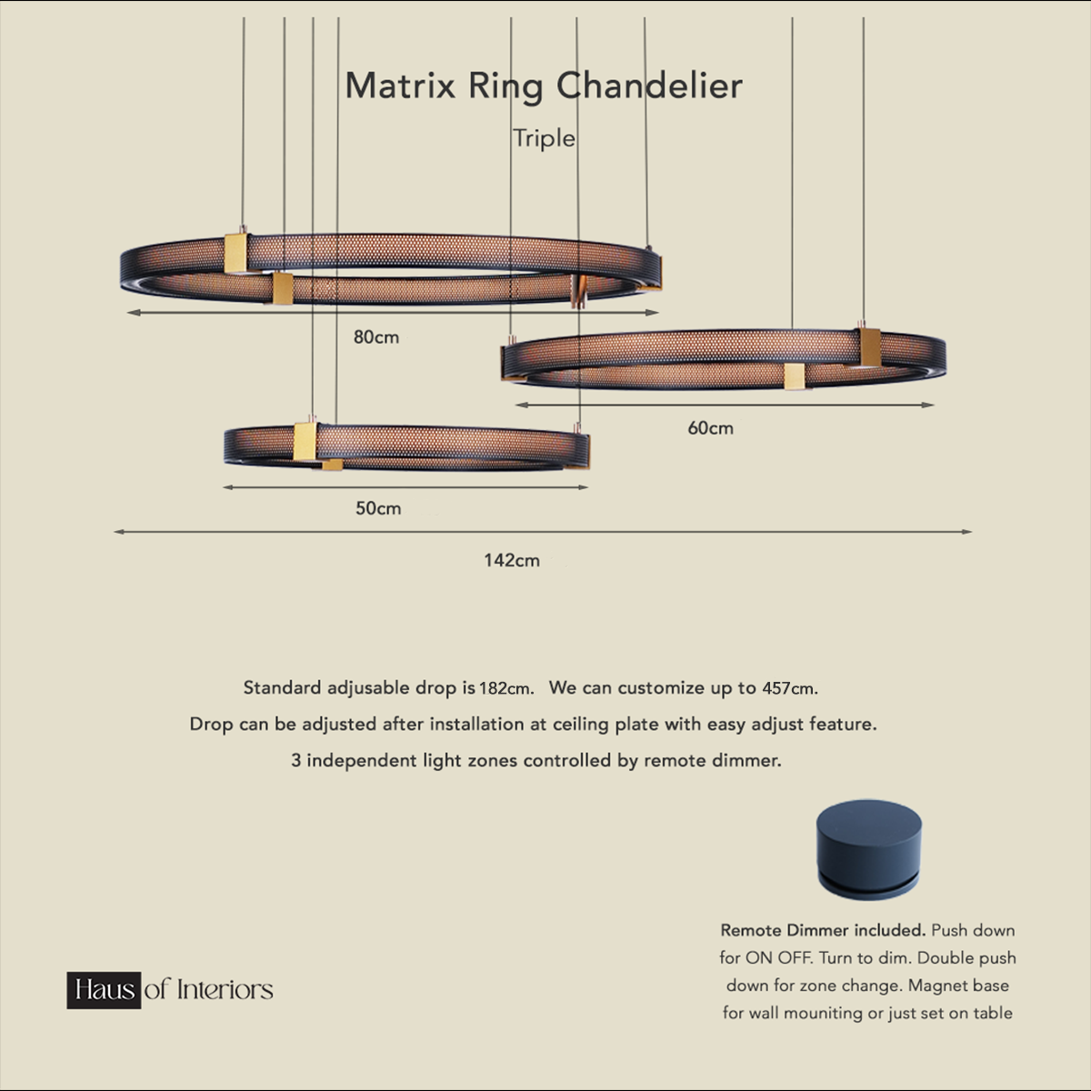 Matrix Rings Chandelier