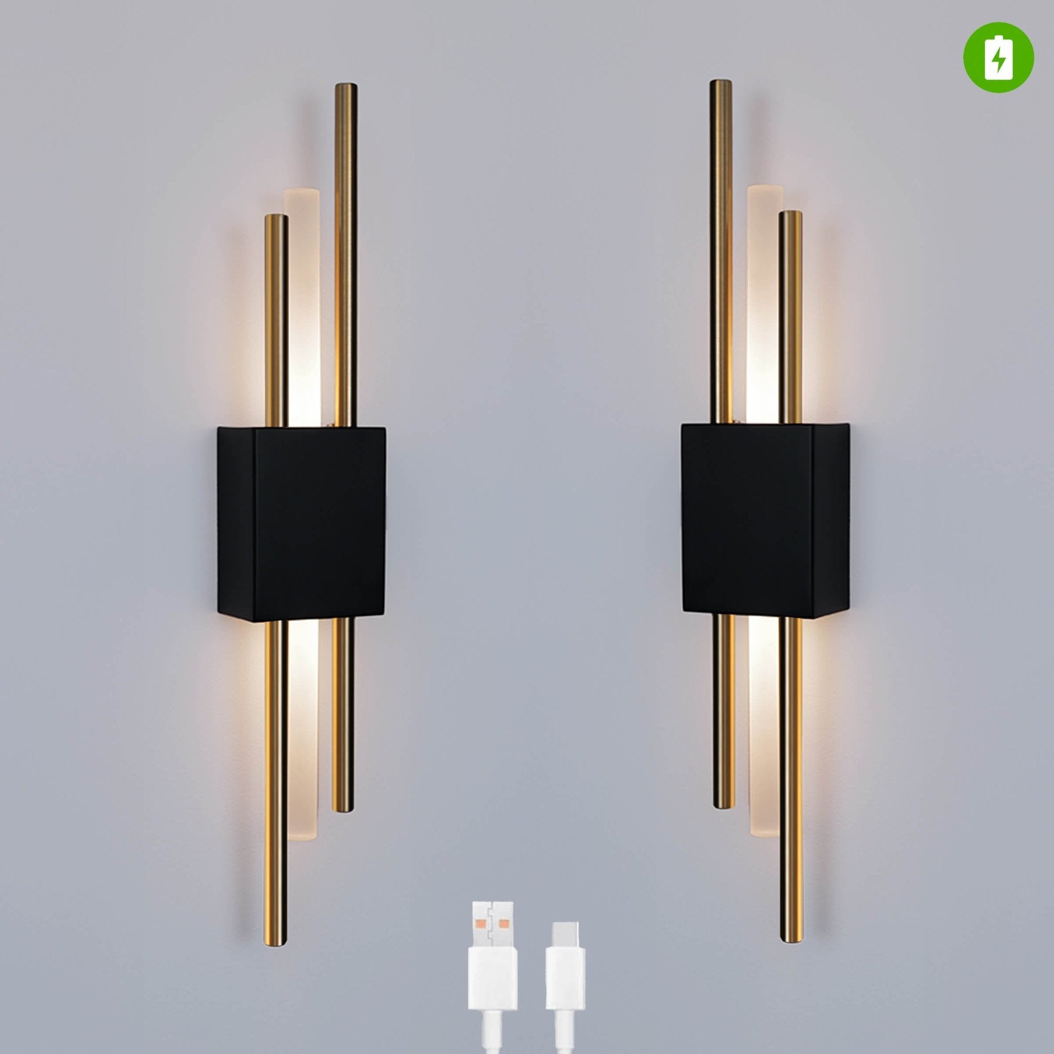 Glitch • Black & Gold • Battery • 2 Pack - 0 - Haus of Interiors