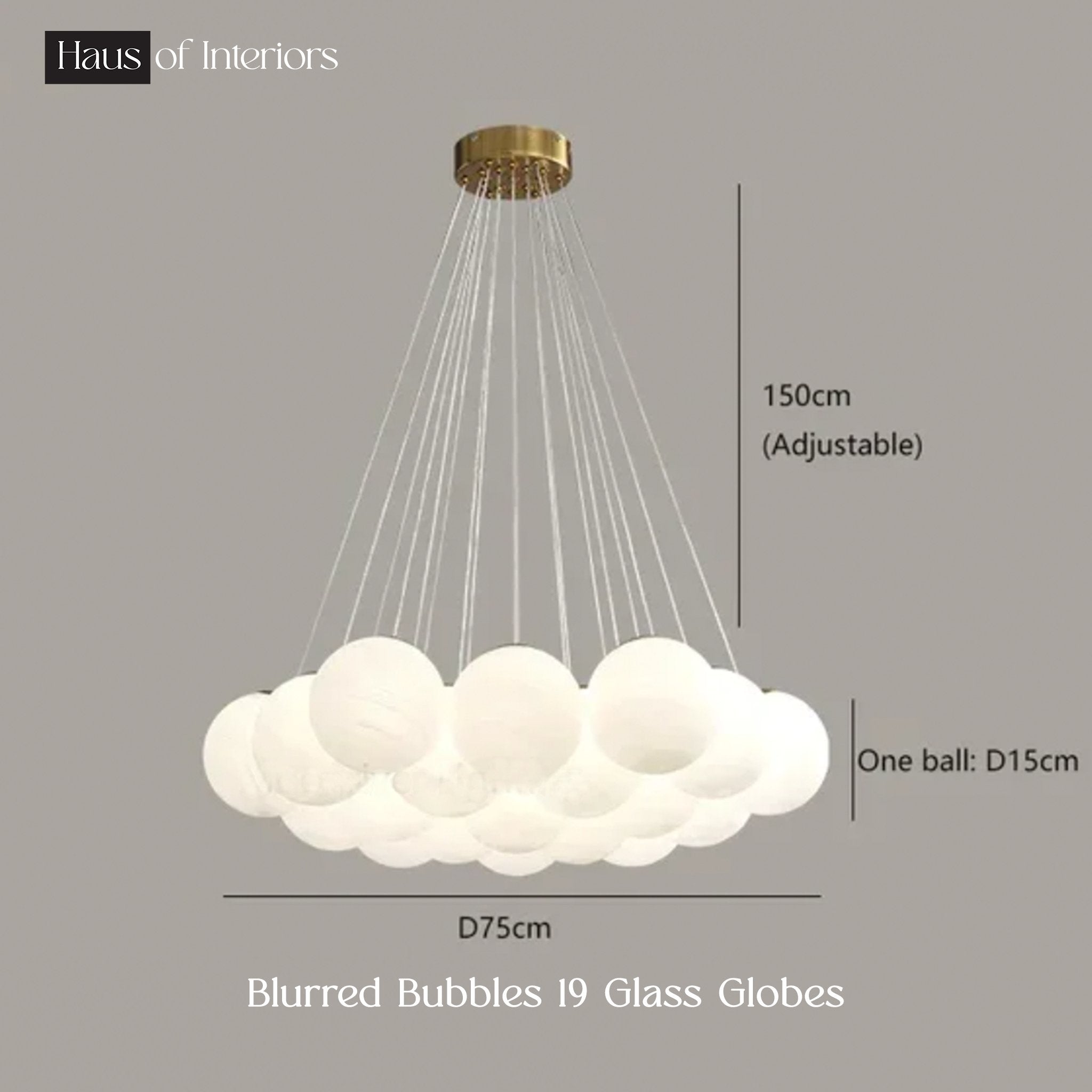 Blurred Bubbles Chandelier - Haus of Interiors