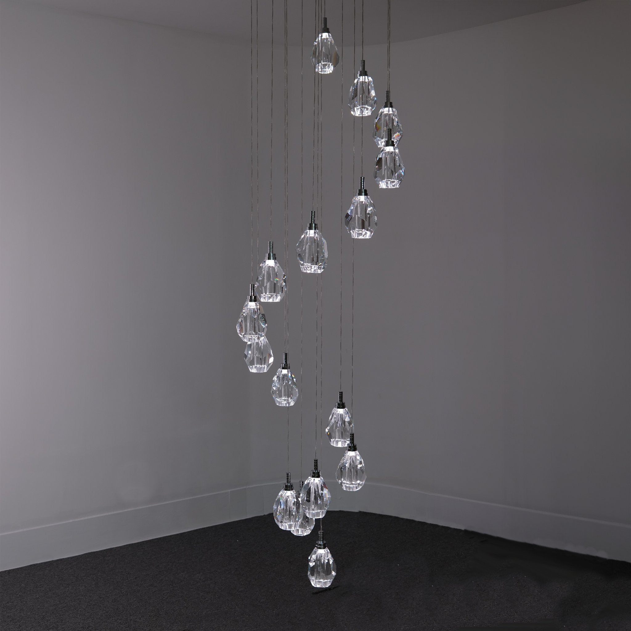 Luxe Crystal Chandelier - Chandelier - Haus of Interiors