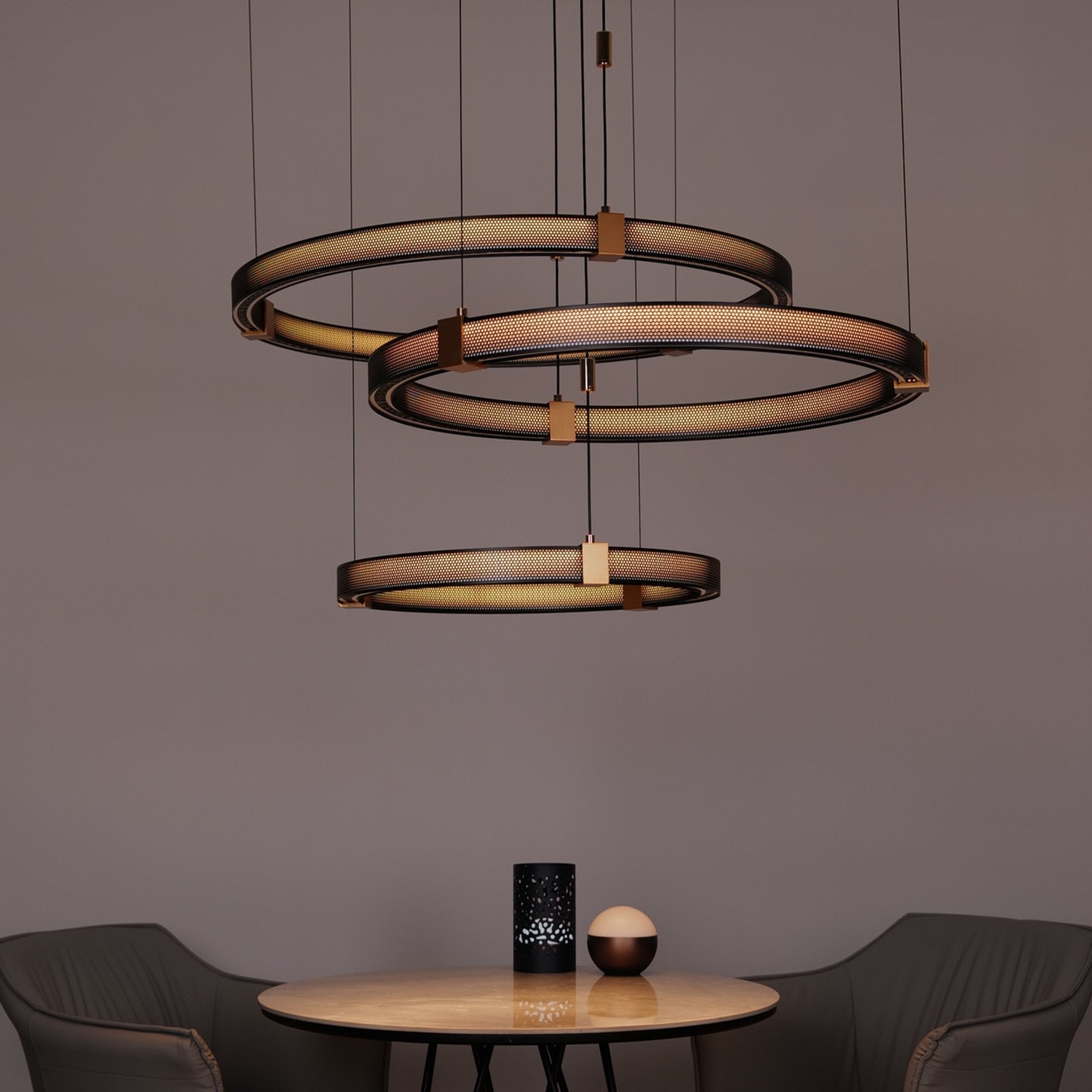 Matrix Rings • 3 rings - Warehouse Sale - Ceiling Light - Haus of Interiors