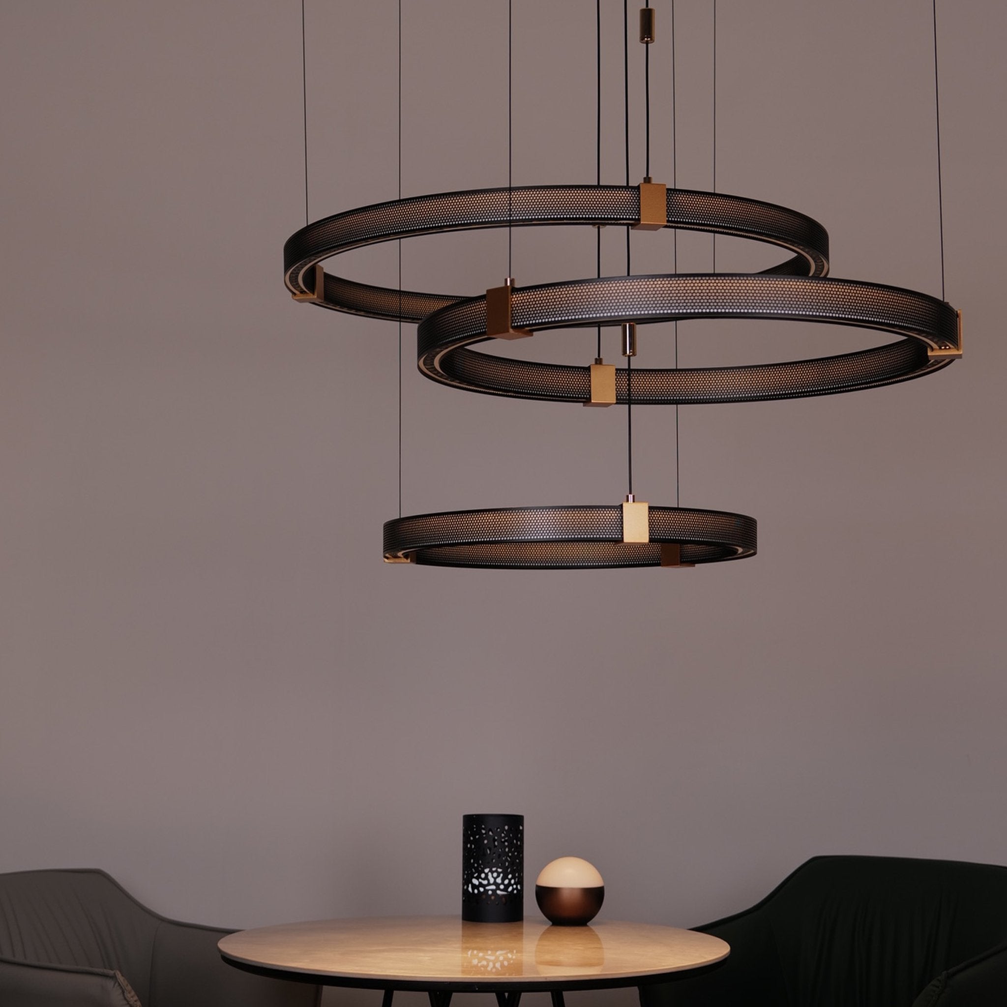 Matrix Rings • 3 rings - Warehouse Sale - Ceiling Light - Haus of Interiors