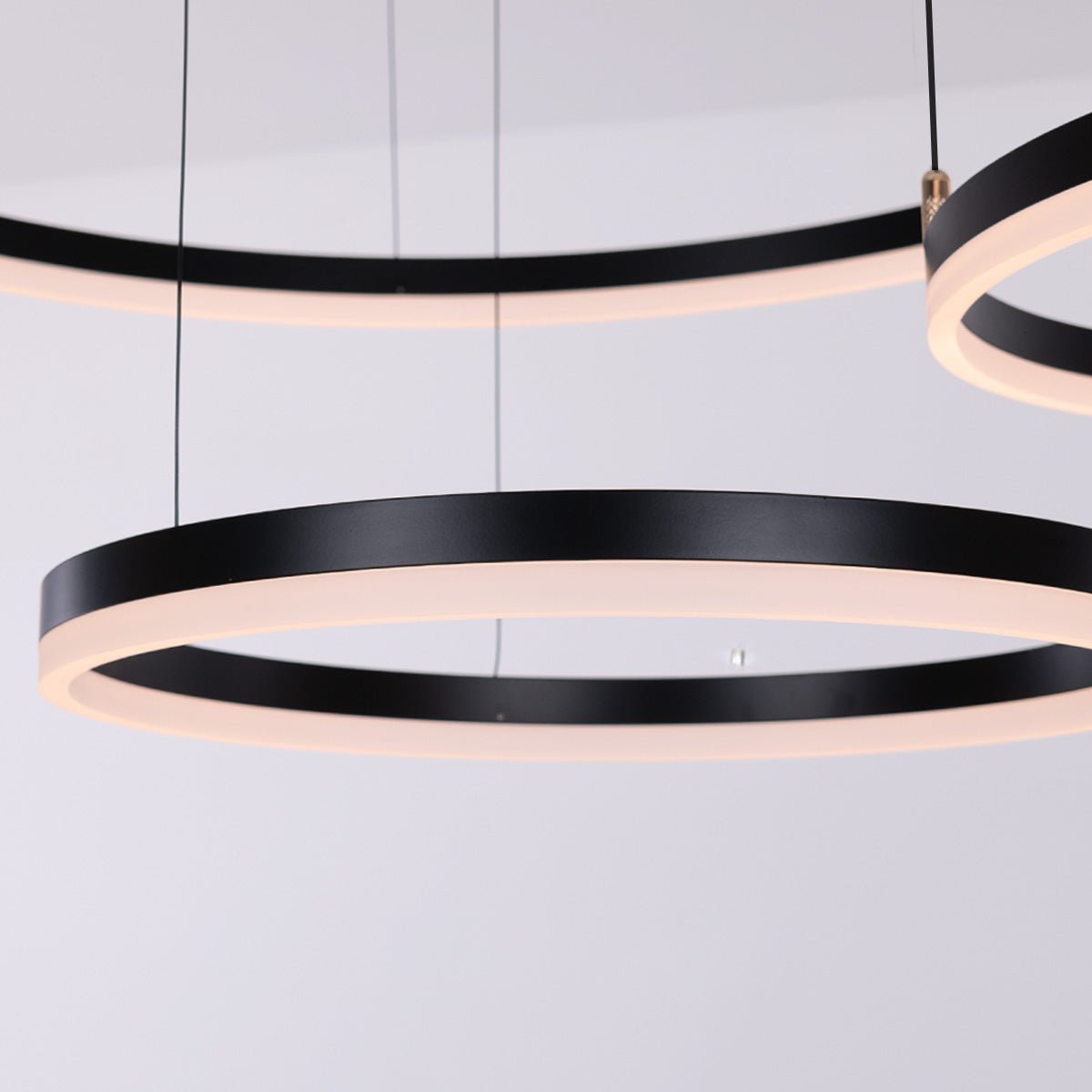 Nordic Rings • Black • 60CM + 80CM + 100CM - Warehouse Sale - Chandelier - Haus of Interiors