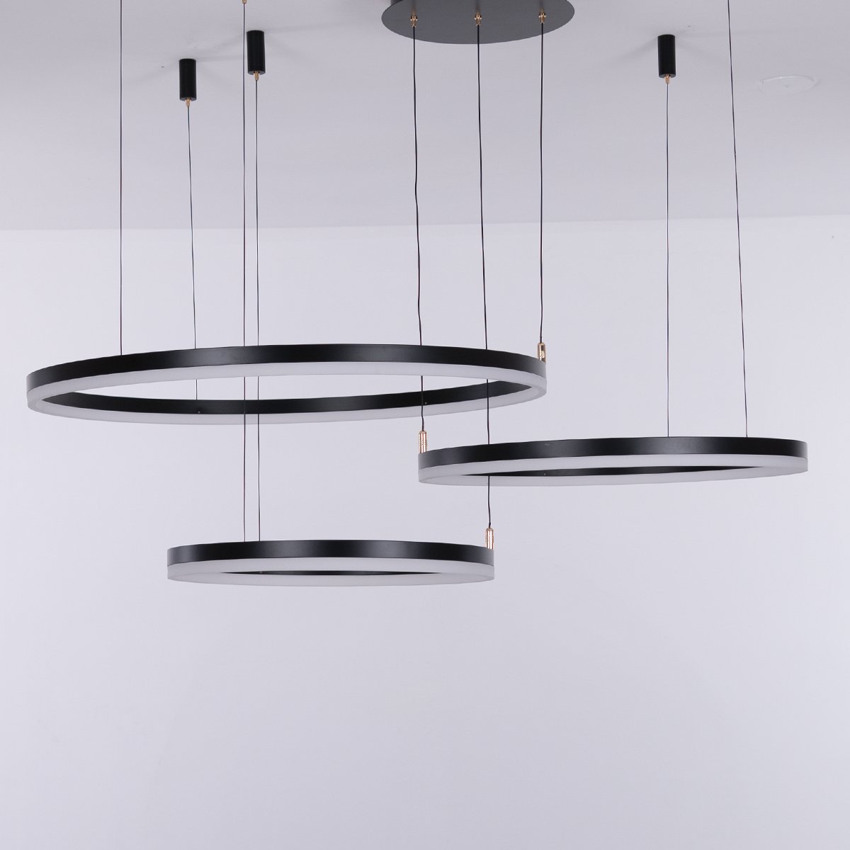 Nordic Rings • Black • 60CM + 80CM + 100CM - Warehouse Sale - Chandelier - Haus of Interiors