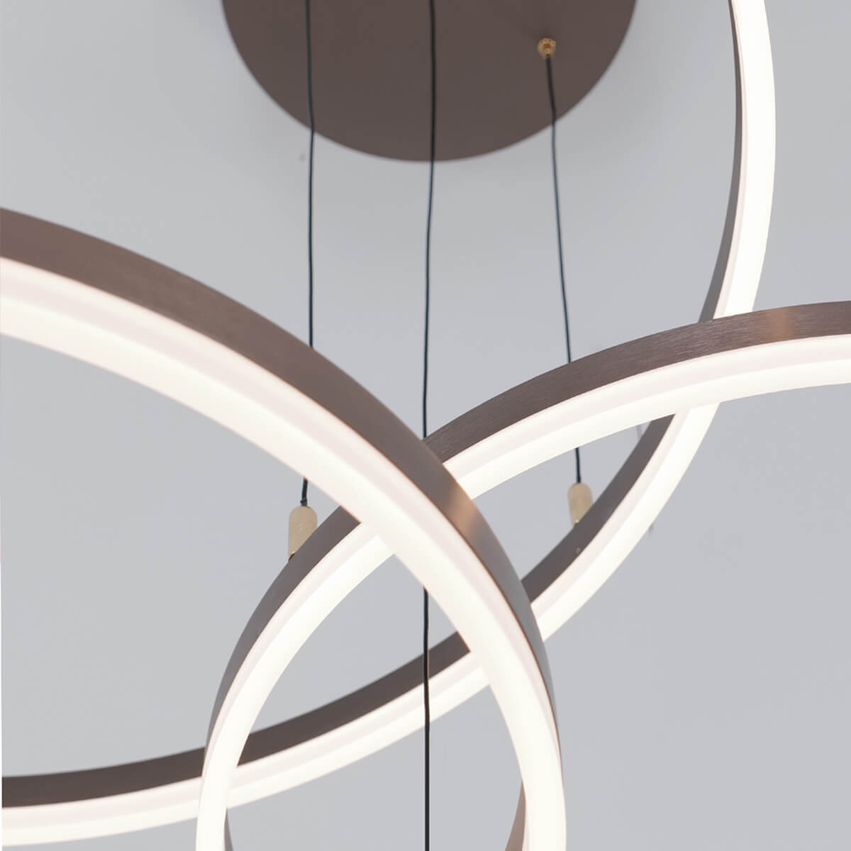 Nordic Rings Ceiling Lights • Brown - Chandelier - Haus of Interiors