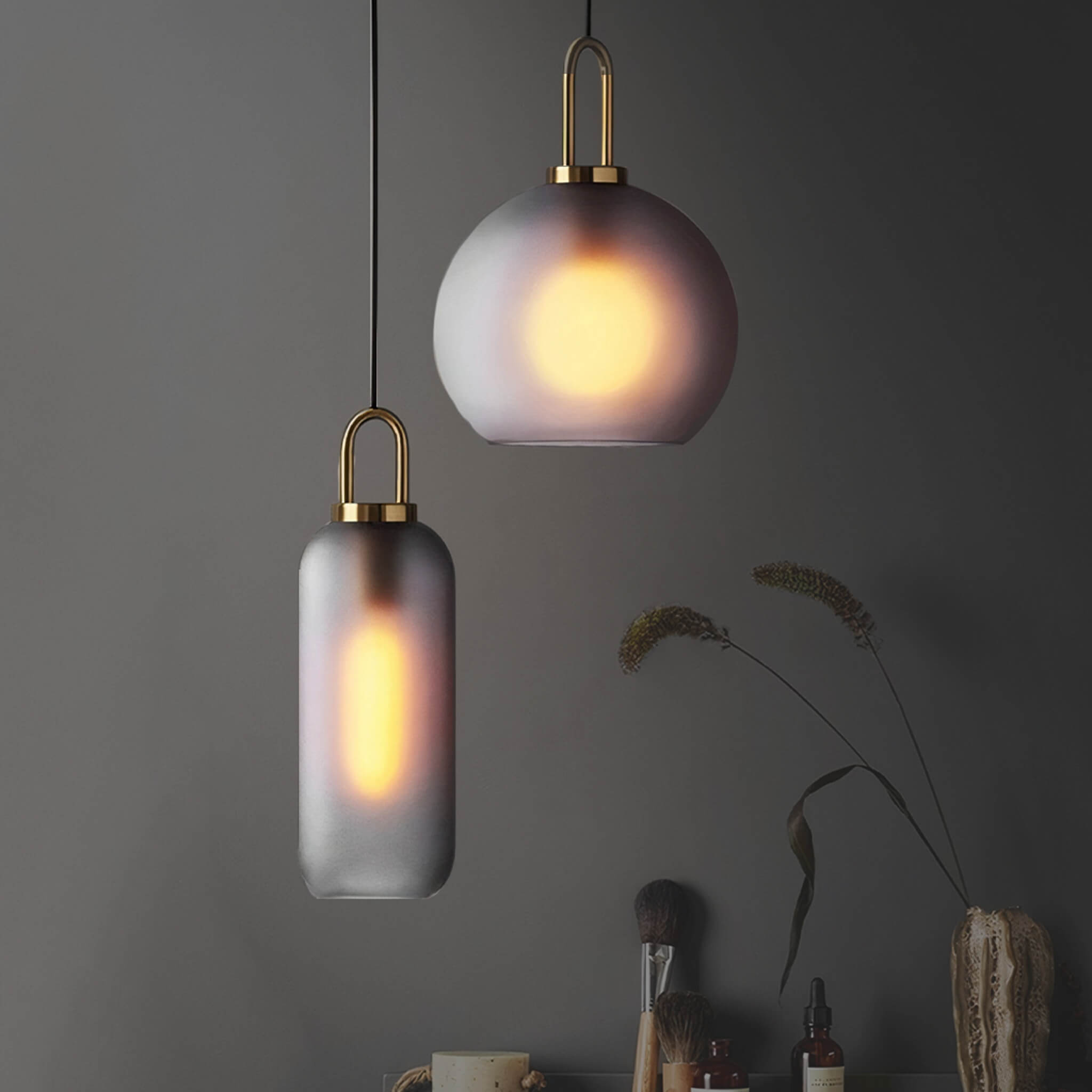 Smoked Loft Ceiling Pendants - Haus of Interiors